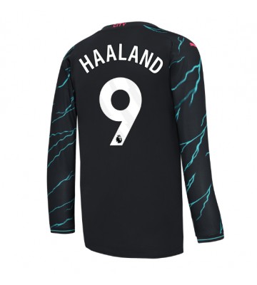 Manchester City Erling Haaland #9 Replica Third Stadium Shirt 2023-24 Long Sleeve
